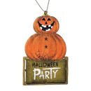 Wooden Halloween Ornament -  Pumpkin Stack