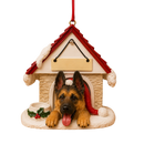 Ceramic Doghouse Ornament - German Shepherd - Animals - by E&S Pets