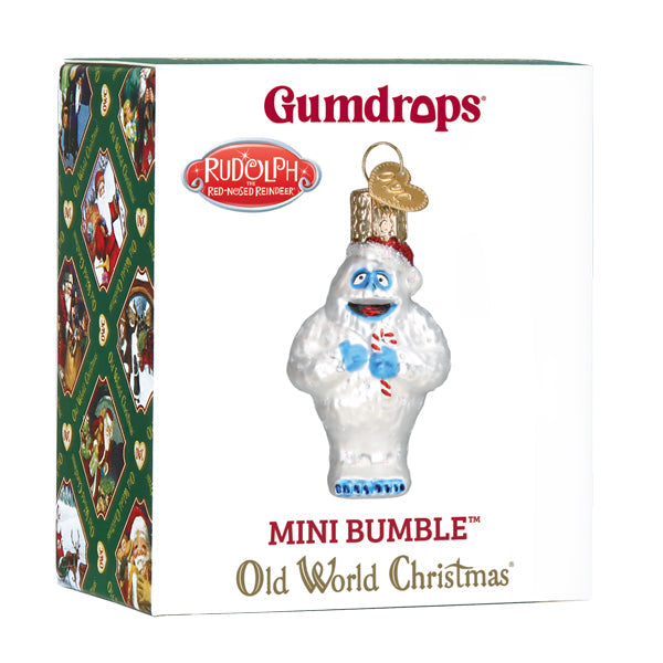 Gumdrop Mini Bumble Glass Ornament