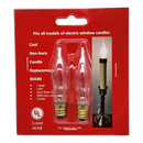 Electric Candle Lightbulbs - 2 pack