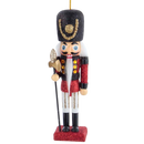 The Royal Drummer with Busby Hat Nutcracker Ornament - Christmas >> Ornaments >> Nutcrackers - by Kurt Adler - view 2