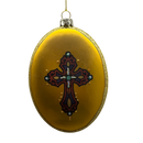 Stained Glass Style Holy Family With Baby Jesus Ornament