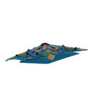 Peacock Design 10 Point Star Treetop - Christmas >> Tree Toppers - by Kurt Adler - view 5