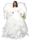 Wedding Dress African American Angel Tree Topper - The Country Christmas Loft
