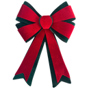 Red and Green Layered Grand Holiday Velour Bow