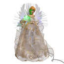 Fiber Optic LED Multi Color Ivory and Gold Angel Treetop