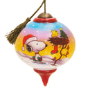 Peanuts Ne'Qwa Art Snoopy and Woodstock Christmas Ornament