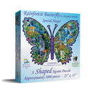 Rainforest Butterfly Shaped Jigsaw Puzzle