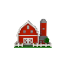 Mini Building Blocks - Farm Series - Barn with Fence