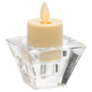 Crystal Clear Candle - Reversible Holder - 2 Inch