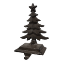 Iron Rustic Tree Stocking Holder - Brown