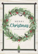 Farm House Boxed Cards – Merry Christmas Wreath