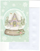 Snowy Cottage Snow Globe Country Christmas Card - Boxed Christmas Cards - by Paper Images
