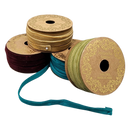 Holiday Velvet Ribbon Set in Mango Wood Box