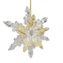 Spunglass Ornament - Gold Snowflake