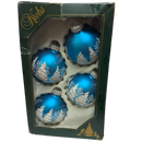 Krebs  Glass Ornament 4 pack - Turquoise Bliss - Christmas >> Ornaments >> Glass - by Christmas By Krebs