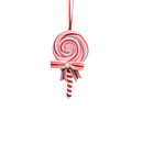 Candycane Treats Hanging Ornament - Red Pinwheel - Christmas >> Ornaments >> Food & Drink - by Kurt Adler