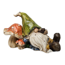 Resting Garden Gnome - 8 Inch - Mushroom
