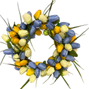 Multi Color  Tulip Wreath