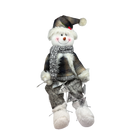 Animated  Snowman With Banner Shelf Sitter - Christmas >> Decor - by Gerson
