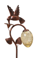 Solar-Powered Bronzed Animal Garden Stake - - Home & Living >> Garden - by Gerson - view 4