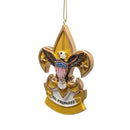 Boy Scout Shield Ornament - Fleur De Lis - Scouting - by Kurt Adler - view 2