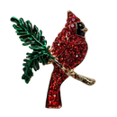 Enamel Finish Pin - Cardinal