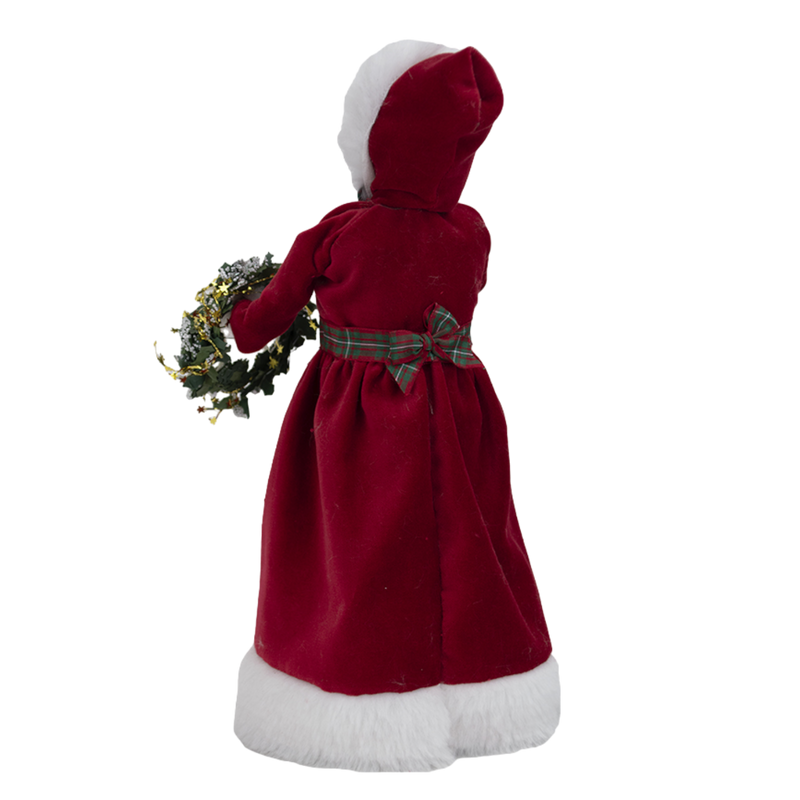 Red Velvet Mrs. Claus - 13 Inch