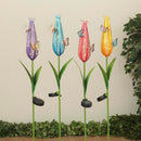 Butterfly Meadow Mesh Solar Flower Stake - - Home & Living >> Garden - by Gerson