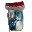 Curling Ribbon Eggs 4 Pack - Blue / White / Silver
