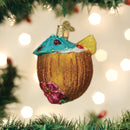 Tropical Coconut Drink Glass Ornament - Christmas >> Ornaments >> Food & Drink - by Old World Christmas - view 8