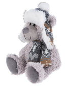 Wintry Warm Bear - 10 Inch - Grey