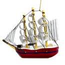 Schooner Red  Boat Ornament