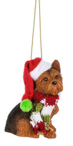 Santa Paws - Dog Ornament - Yorkshire Terrier