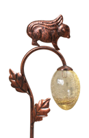 Solar-Powered Bronzed Animal Garden Stake - - Home & Living >> Garden - by Gerson - view 2