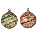 Whimsical Swirl Ornaments - - Glass - by Gerson - view 2