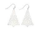 Silver Christmas Trees - Earrings - Gift Shoppe >> Jewelry >> Earrings - by Periwinkle By Barlow