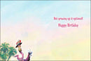Birthday Card - Flamingos