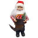 Farmer Santa Figurine Ornament - 9 inches