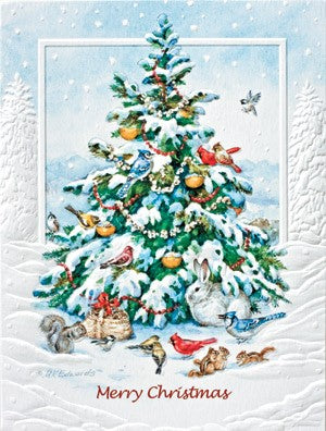 The Animals Tree Petite Boxed Cards - The Country Christmas Loft