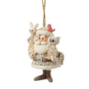 Woodland Santa with Animals Ornament