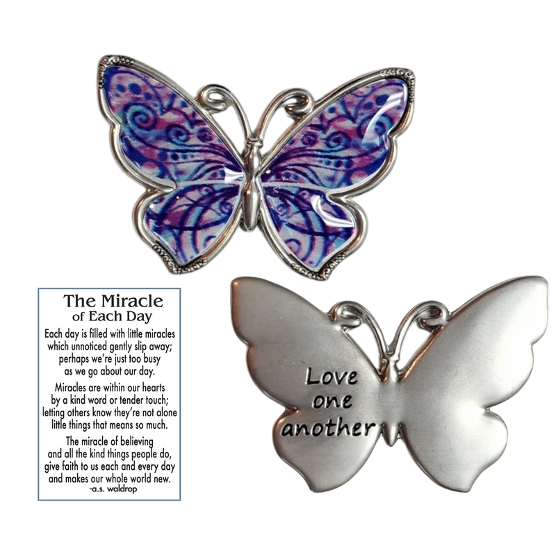Butterfly Inspriational Pocket Charm -