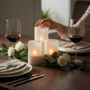 Hand-Poured Real Wax LED Candle in Square Frosted Glass - Battery Operated - by Everlasting Glow - view 2