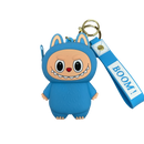Silicone Labubu Coin Purse Key Chain Pendant (Happy Edition) - Clothing >> Accessories