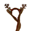 Holiday Antler Headband with Jumping Ears