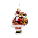 Christopher Radko Little Gem Glass Ornament - A Claus to Celebrate