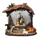 Enchanted Lighted Spinning Nativity Waterglobe
