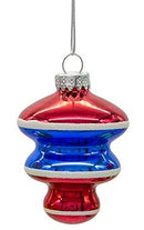Glass Early Years Ornaments -  Red Blue and White