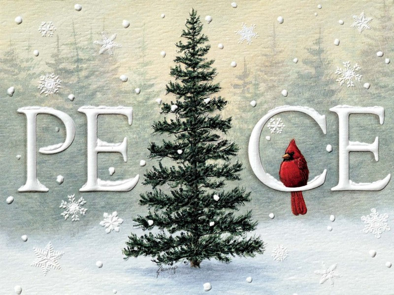 Peace Tree Petite Boxed Cards - The Country Christmas Loft