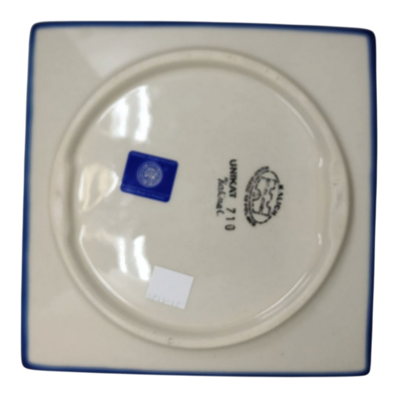 Polish Pottery Toffi Plate - Holiday Harmony Pattern